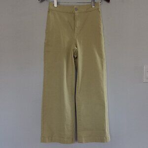 OAK + FORT light yellow denim wide leg pants